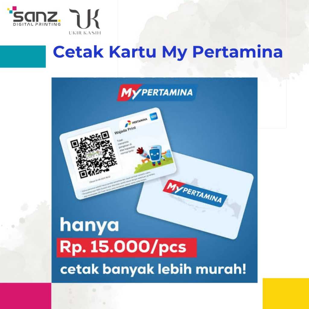 

Cetak Kartu My Pertamina PVC – Tahan Air & Anti Pudar, Desain Full Color