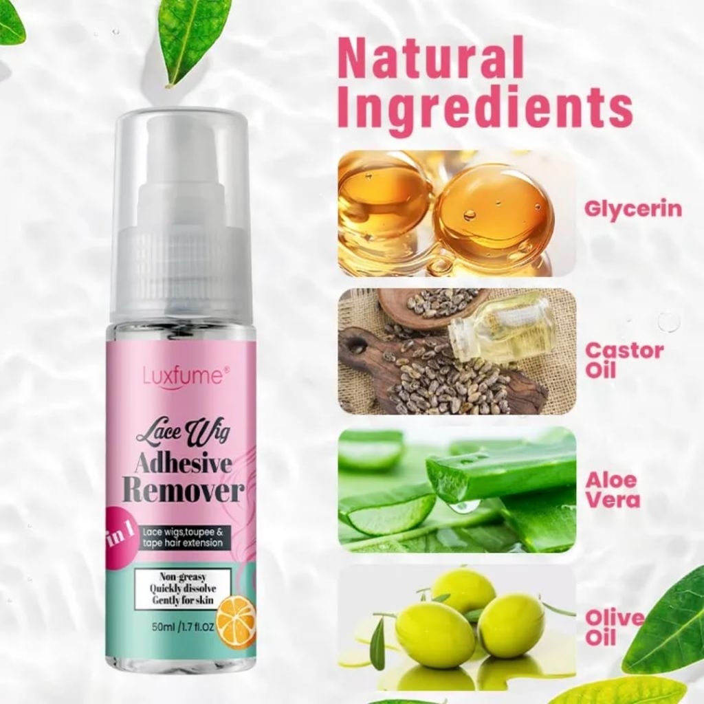 Remover Luxfume Use on Hairline Lace Glue Adhesive Tape Toupee Glue Remover Hair Wig Removal Spray 5