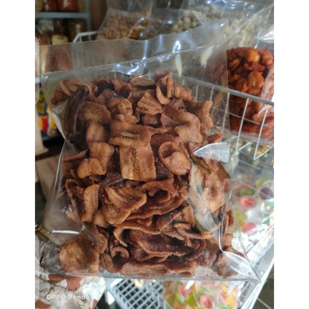 

250 gr keripik pisang sale kering manis alami cemilan enak renyah oleh-oleh bandung