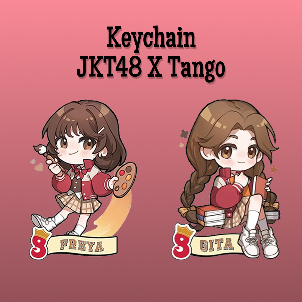 Gantungan Kunci / Keychain Tango JKT48 2 Sisi Unofficial/Fanmade