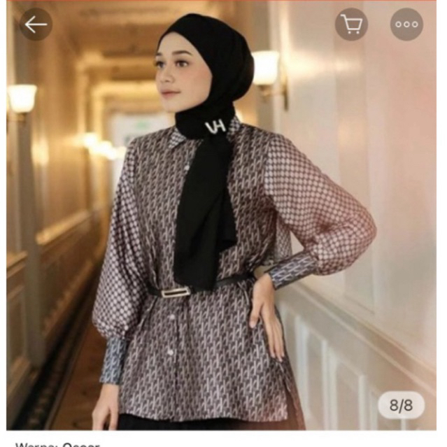 Preloved Mono Shirt Vanilla Hijab - Oscar