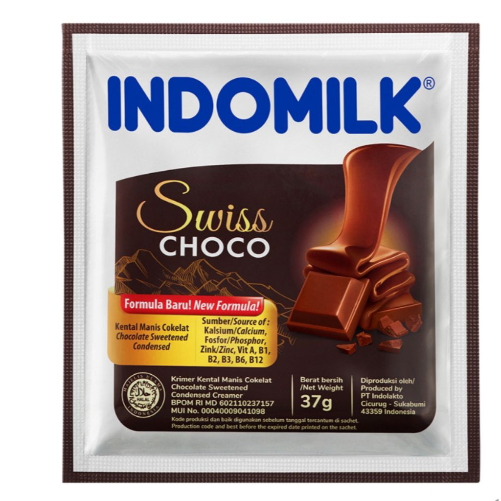 

Indomilk krimer susu kental manis coklat sachet 6 x 37gr