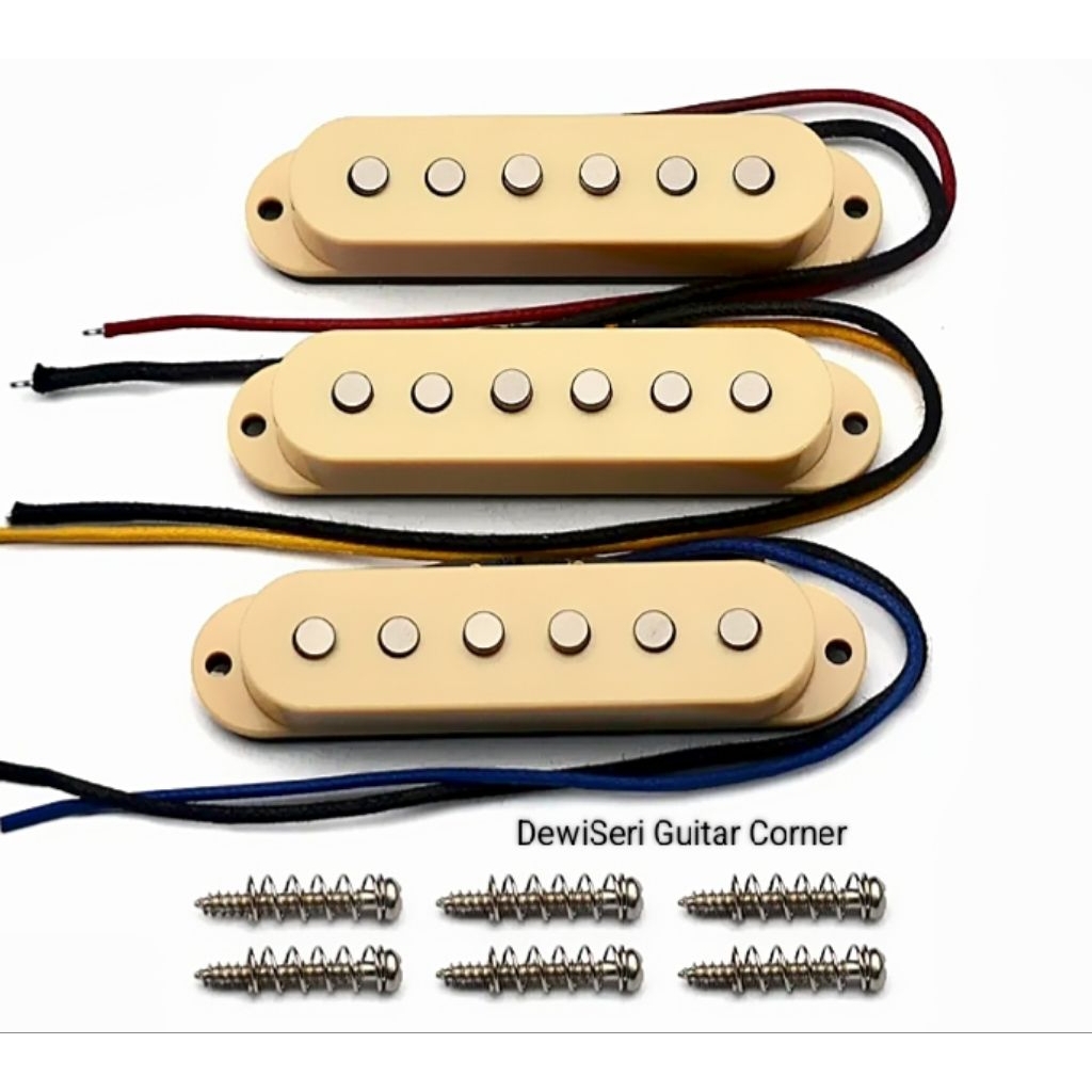 Alnico V Single Coil Pickups gitar elektrik Neck/Middle/Bridge set, bonus Treble Bleed Ibanez AZ