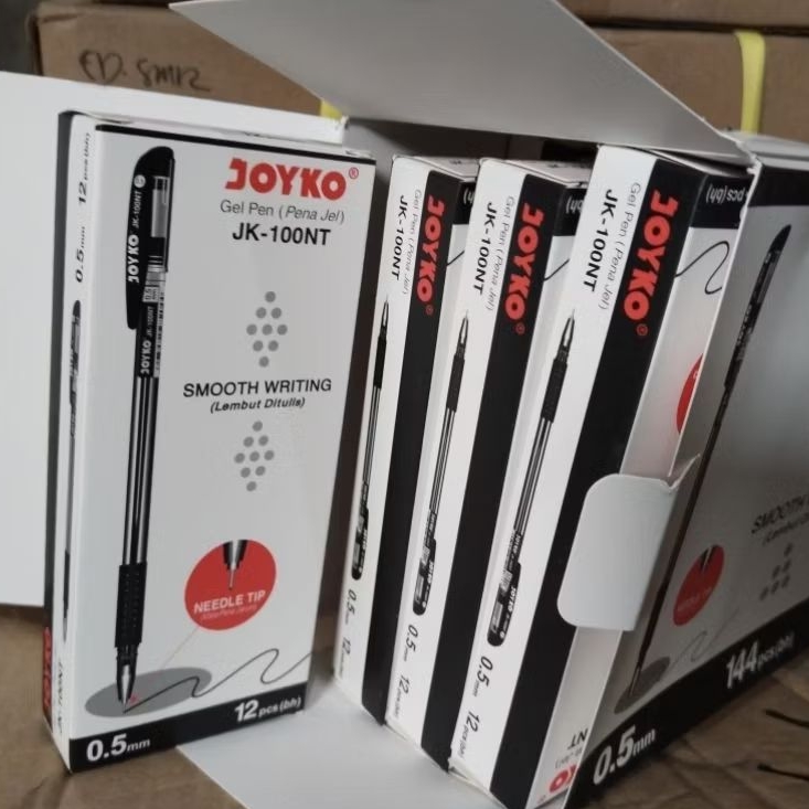 

(12pc)Gel pen pulpen pena joyko JK-100 NT Black Pergros/12pack/144 pcs