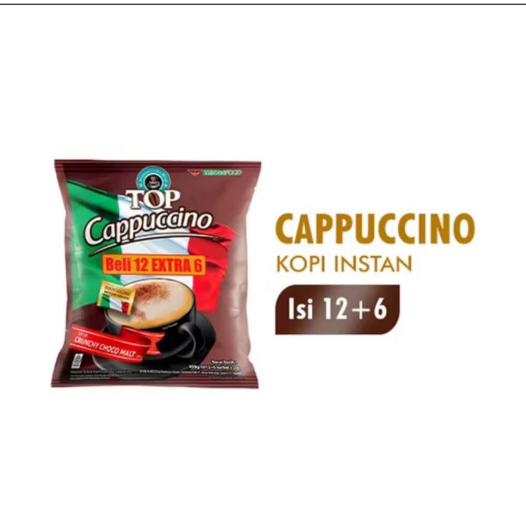 

Top Cofee Cappucino Bag Isi 12+6 Pcs