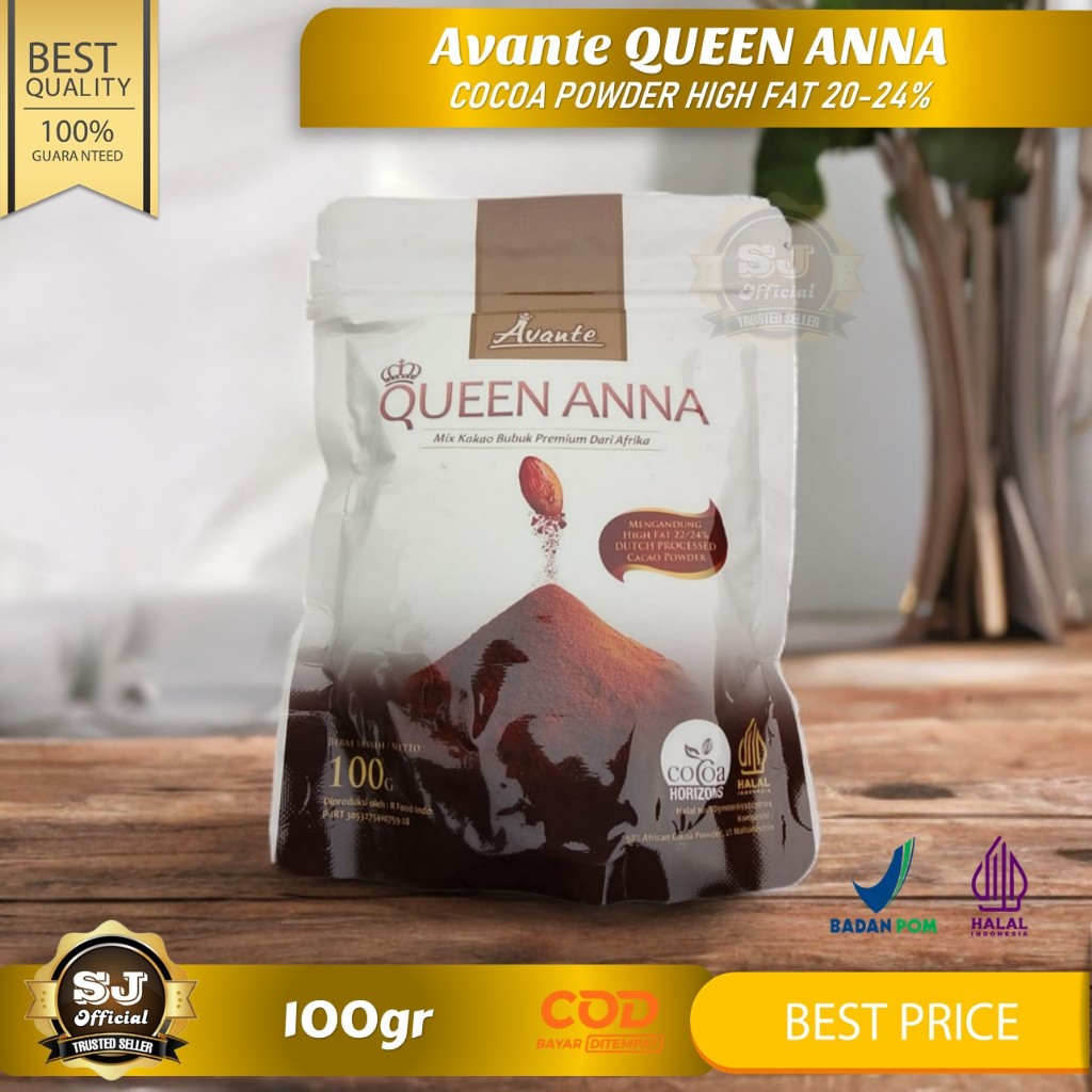 

Coklat Bubuk AVANTE QUEEN ANNA 100gr - HIGH FAT 22-24% PREMIUM COCOA POWDER