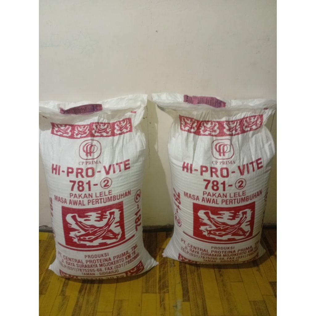 Pakan ikan lele original hi provit 781 -2 1karung  isi 30kg