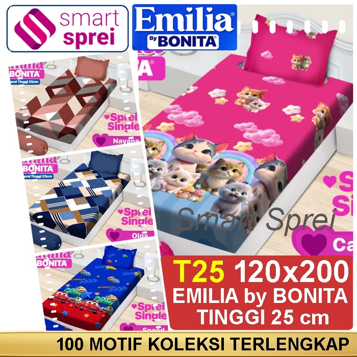 SPREI BONITA 120x200 EMILIA/ SPREI BONITA SINGLE T25 / SPRAI BONITA 120x200/ SPREI EMILIA 120x200