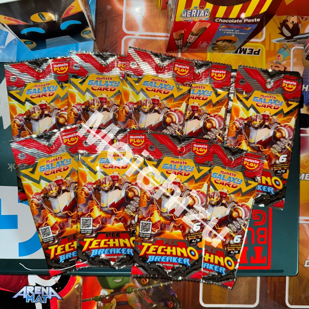 SR MECHA GENTAR INDONESIA | MONSTA GALAXY CARD PEK TECHNO BREAKER INDONESIA 2025 | KARTU BOBOIBOY TE
