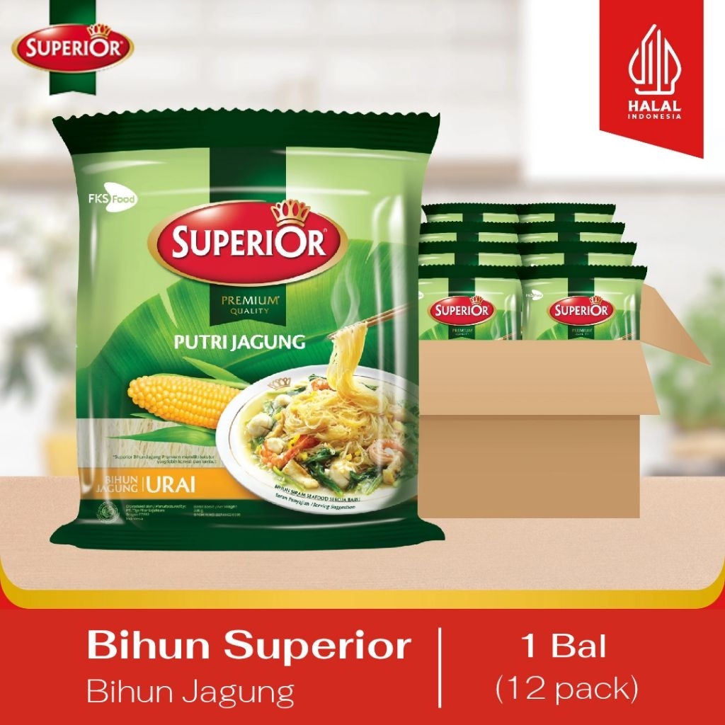 

Bihun Superior - Bihun Jagung - 1 Bal - 12 Pack