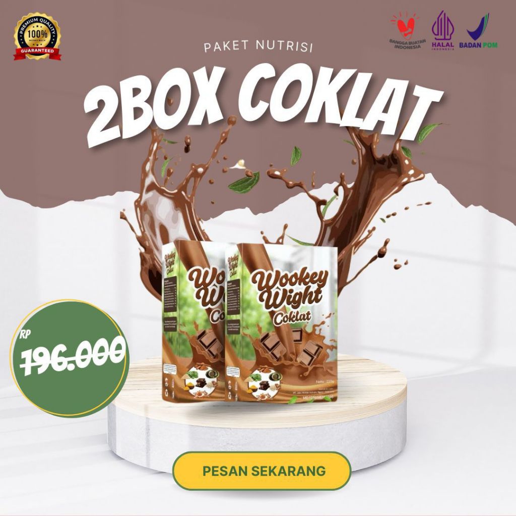 

Coklat - Susu Penambah Berat Badan - Penggemuk Badan Paket Nutrisi 1 Box