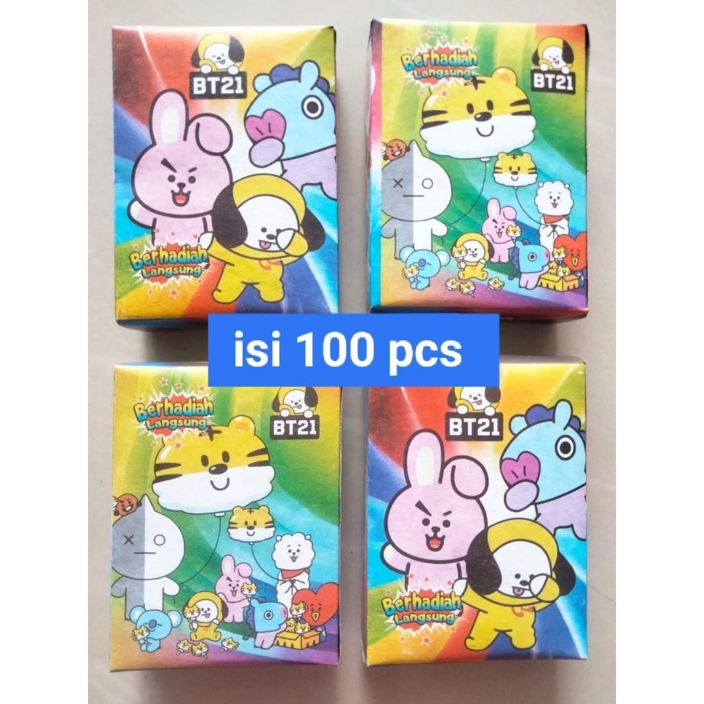 Mainan kotak kado kosong ukuran 9×7 isi 100 pcs