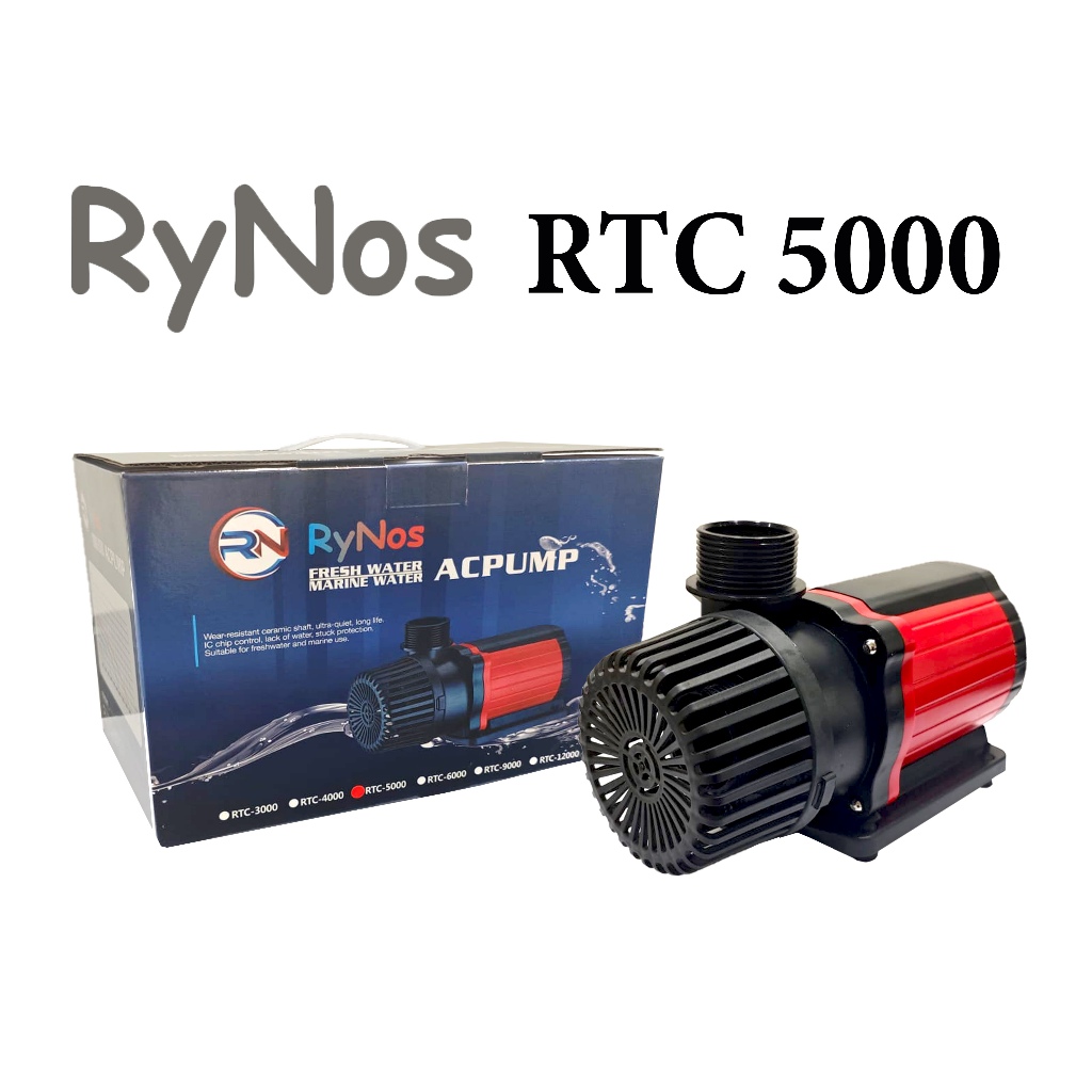 RYNOS RTC 5000 POMPA KOLAM IKAN KOI RTC-5000 L/H WATER PUMP NONSTOP 24 JAM POMPA SIRKULASI AIR LAUT 