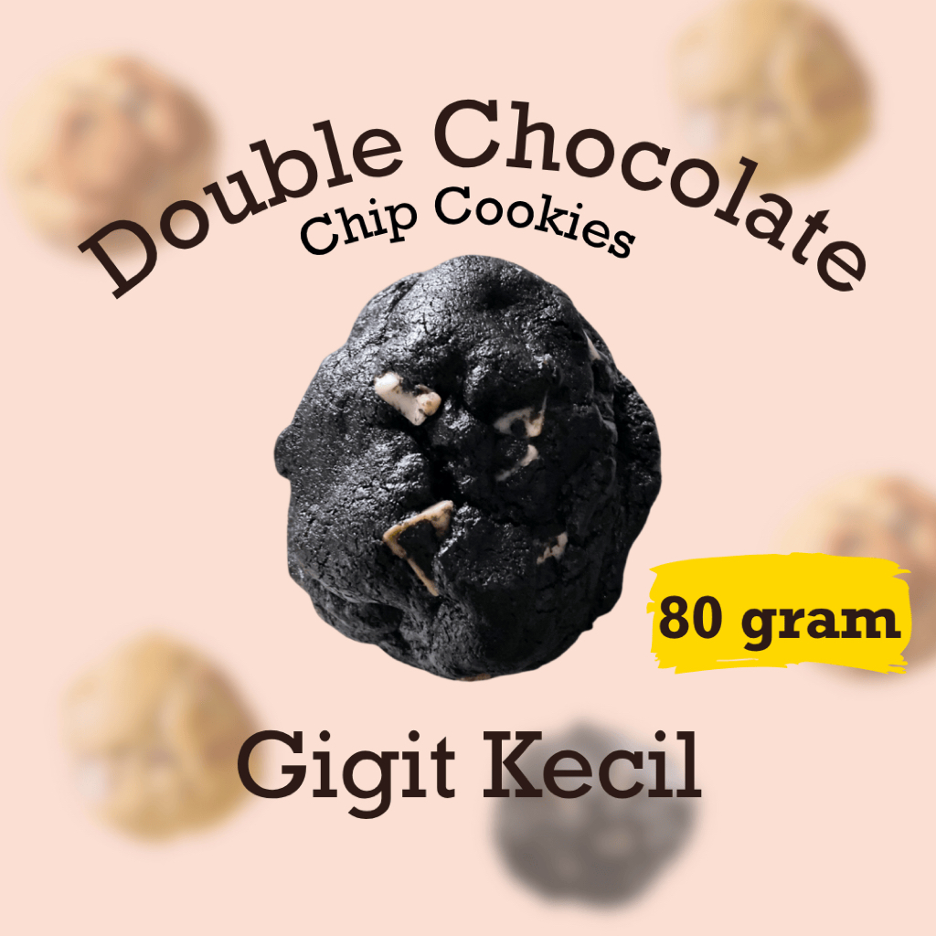 

Double chocolate chip cookie / soft cookies jumbo