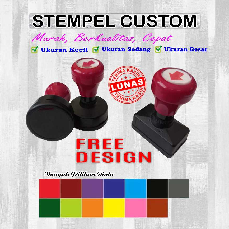 

Cetak STEMPEL CUSTOM / STAMPEL OTOMATIS / STEMPEL WARNA / STEMPEL Toko, Lunas, Sekolah