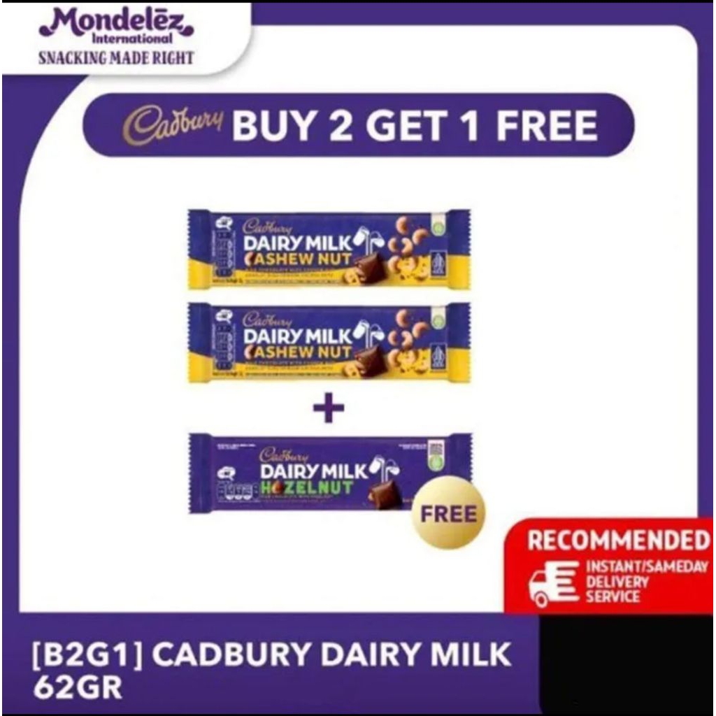 

Beli 2 Gratis 1 Cadbury Cashew Nut 62 G