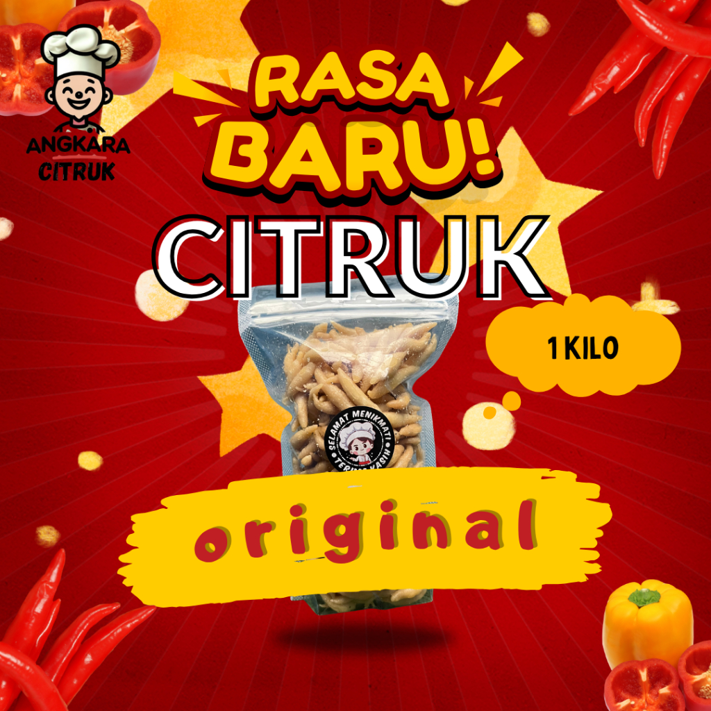 

Citruk pedas Rasa Original 1 KILO gram renyah dan gurih by Angkara