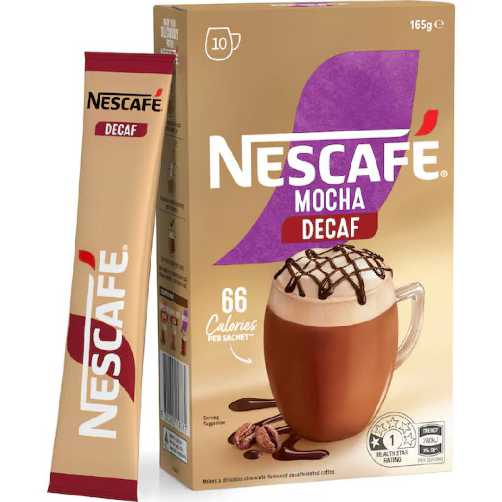 

Nescafe Mocha Decaf Coffee Sachets 10 pack - Australia