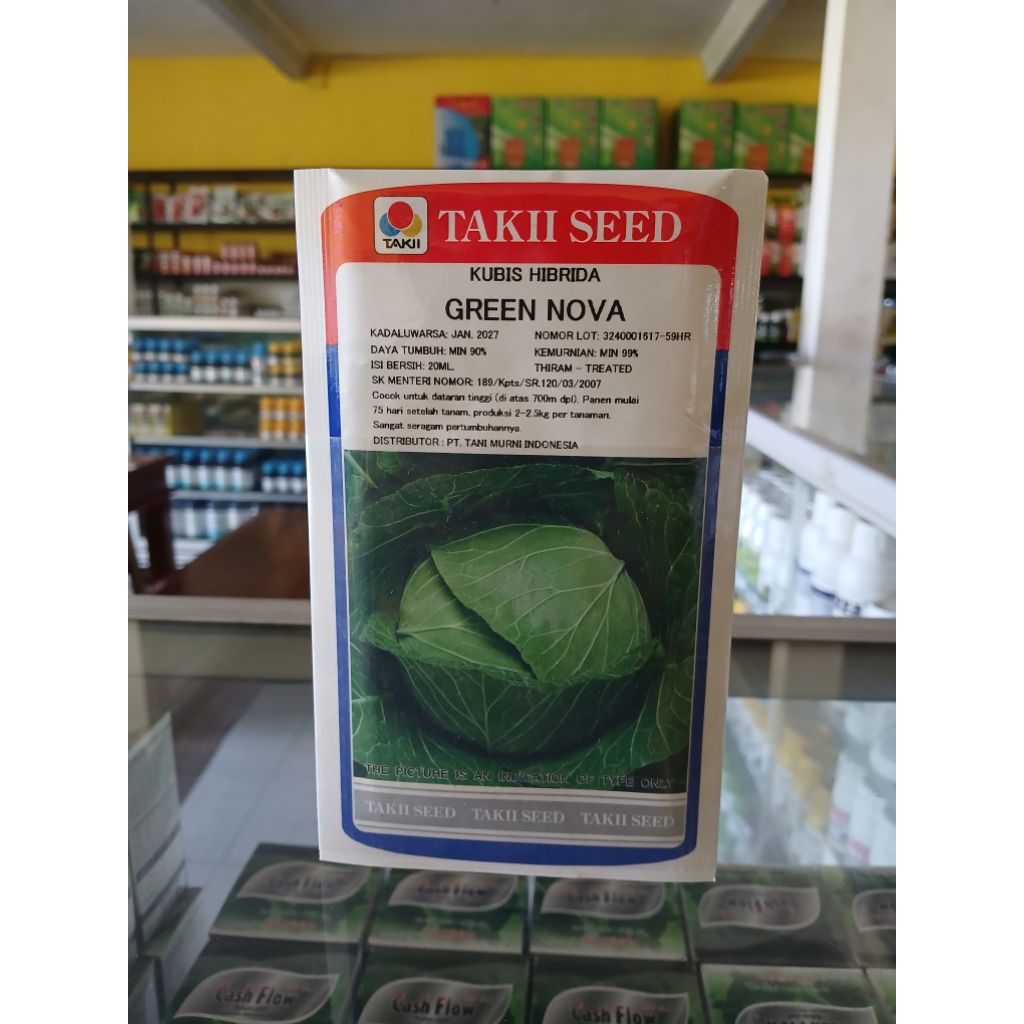 

KUBIS HIBRIDA GREEN NOVA KEMASAN 20gram