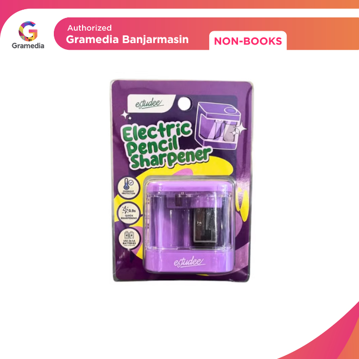 

Gramedia Banjarmasin - Rautan Estudee Electric Pencil Sharpener Purple