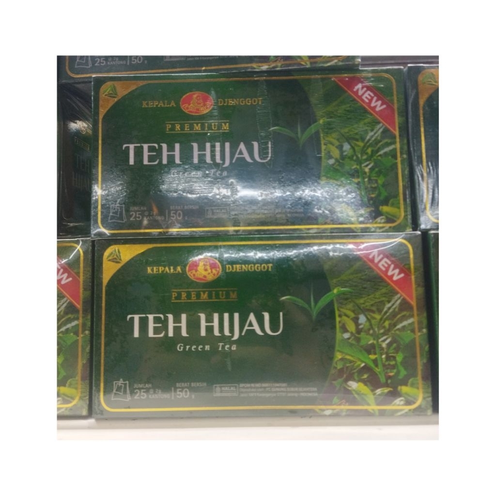

KEPALA DJENGGOT PREMIUM TEH HIJAU ISI 25S @2GR (ISI 3 KOTAK)