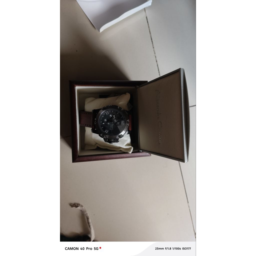 Di Jual Jam Tangan Alexandre Christie 6295 MC Titanium Leather (second)