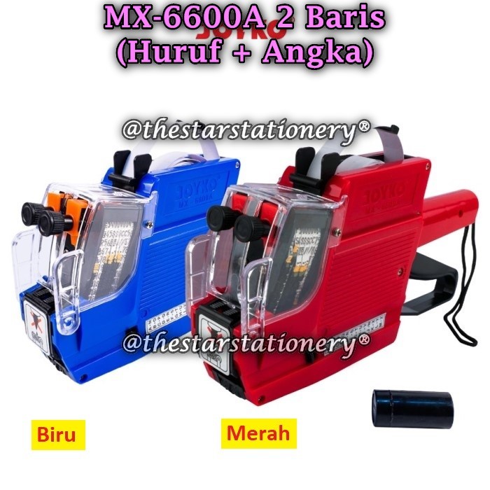 

(1 Biji) Labeller JOYKO MX-6600A 2 Baris 10 Digits / Alat Label Harga Joyko MX-6600 A (1 Biji)
