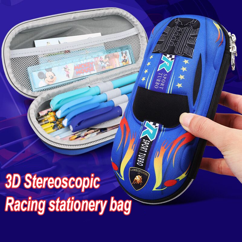 

Tempat Pensil Kotak pensil Tepak 3D Timbul Hardtop Pencil Case Motif Mobil Murah