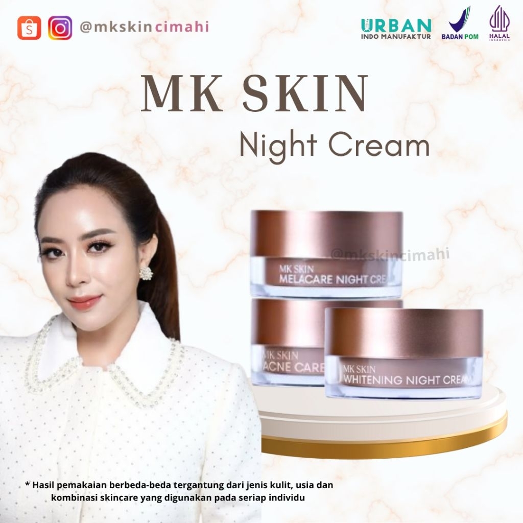 Night Cream MK SKIN | Cream Malam Mkskin | Cream Malam Melacare | Cream Malam Whitening | Cream Mala