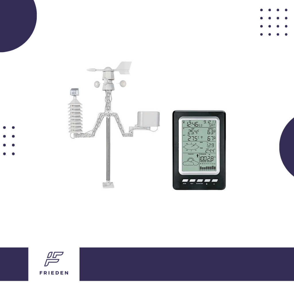 Safewill Environmental Temperature Monitoring System TEMP/ HUM / Wind Speed / Wind Direction WiFi Wi