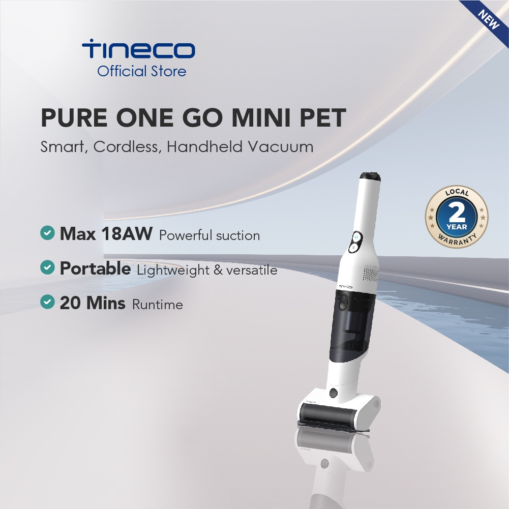 Tineco GO MINI PET Smart Cordless Handheld Vacuum Cleaner Portable & Lightweight Vakum Penyedot Debu