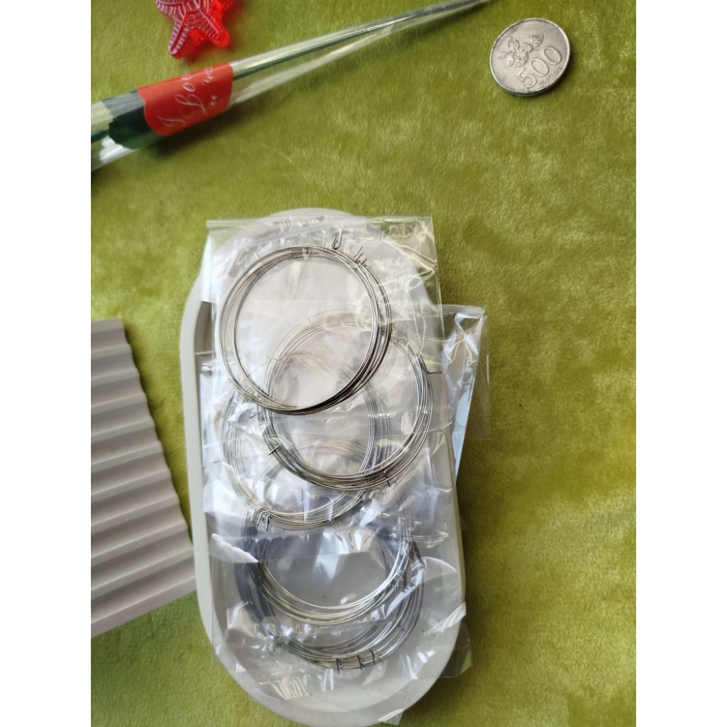 10 Pcs Ring Kawat Manik Bulat/ Ring Untuk Manik Bentuk Bulat