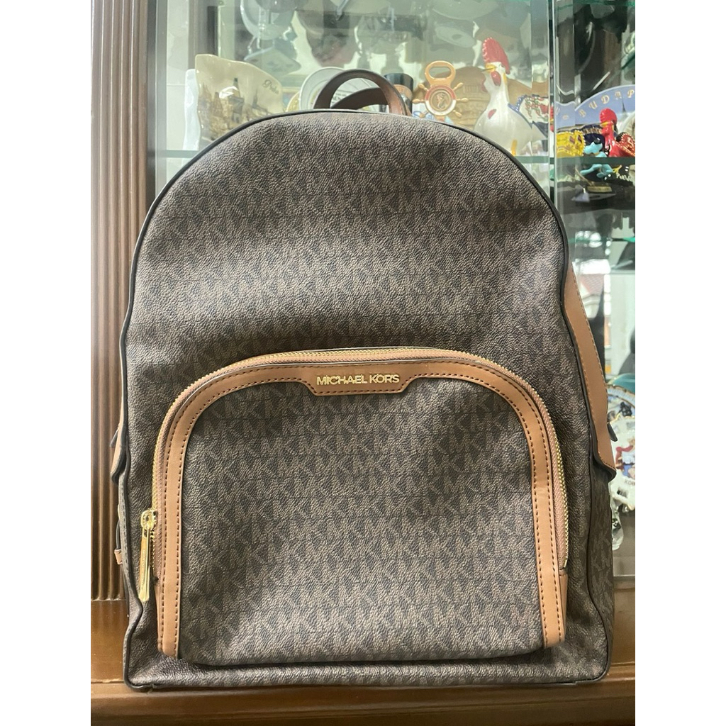 Backpack Jaycee Large MK sign brown (new with tag)