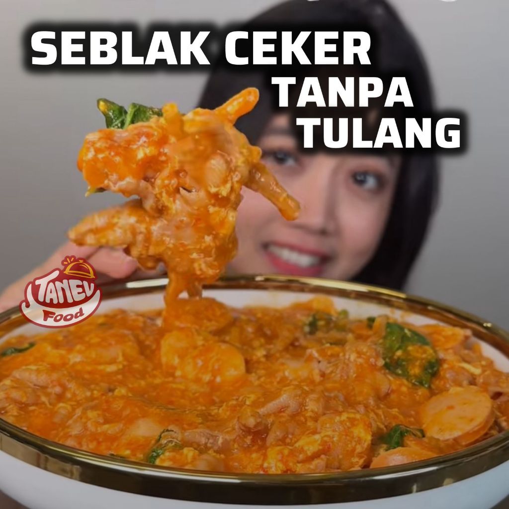 

Ceker Seblak TANEV FOOD Tanpa Tulang 200g - Ceker Seblak Pedas Bisa Tahan Lama
