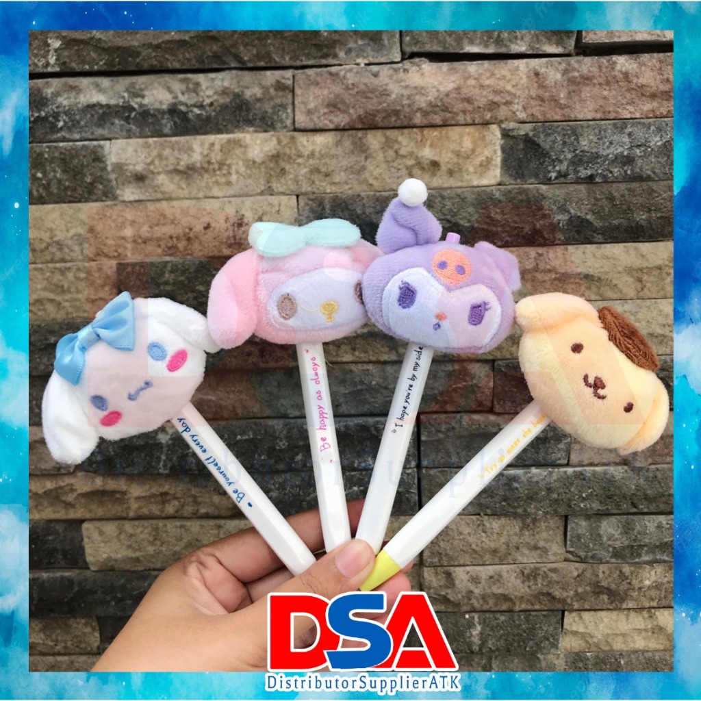 

PULPEN MOTIF SANRIO BONEKA CUTE PEN GEL 0,5 AKRILIK PREMIUM