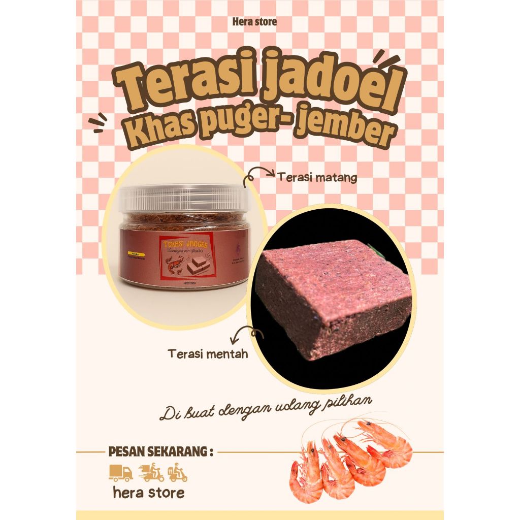 

TERASI JADOEL khas puger hera jember cab semboro