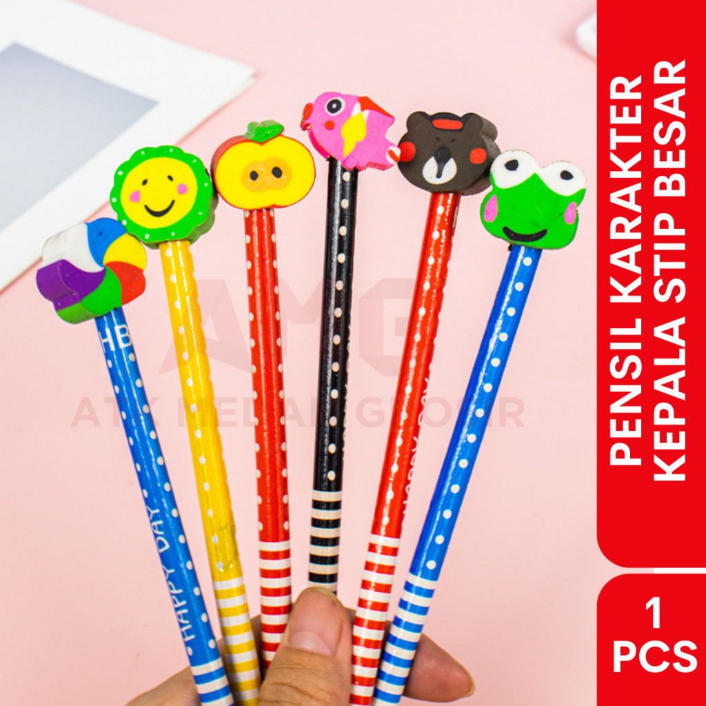 

PENSIL CORAK KEPALA STIP WARNA WARNI HARGA PER PCS