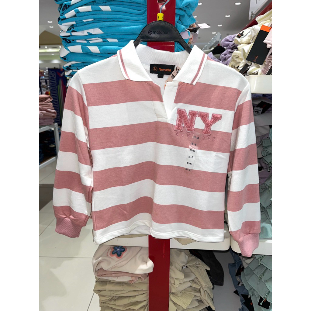 NEVADA - SWEATER GARIS ANAK PEREMPUAN NEW ARRIVAL