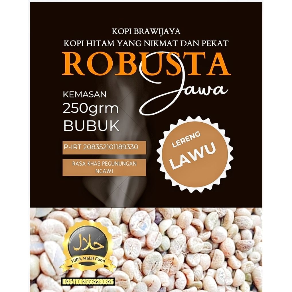 

KOPI LERENG LAWU BUBUK KOPI MURNI KOPI ASLI (KOPI BRAWIJAYA)