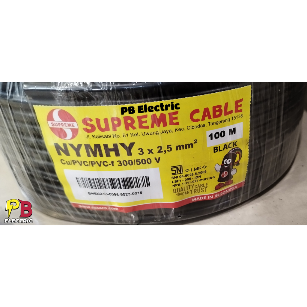 Kabel NYYHY 3 x 2.5 mm Merk Supreme / Kabel NYMHY 3x2.5mm Supreme / NYMHY 3 x 2.5 Supreme / Supreme 