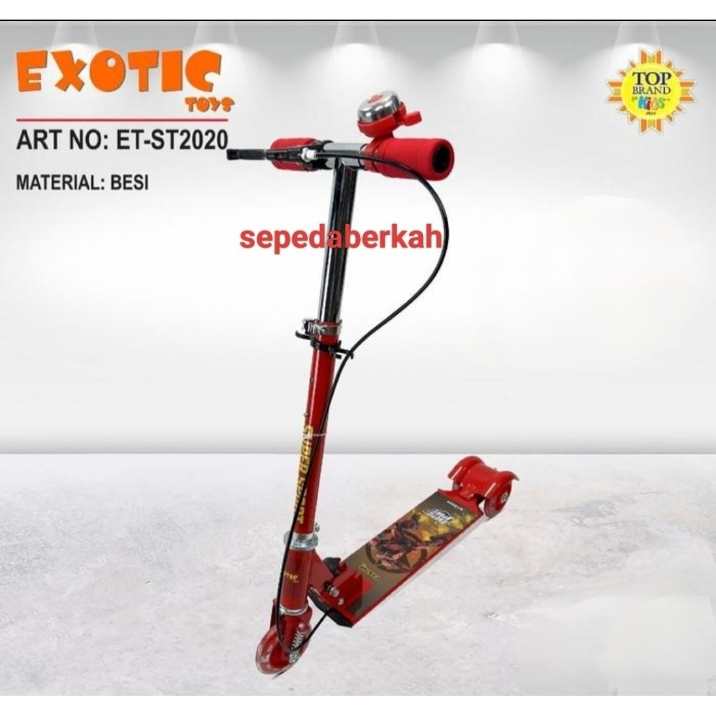 sekuter anak roda tiga exotic St 2020 rem depan