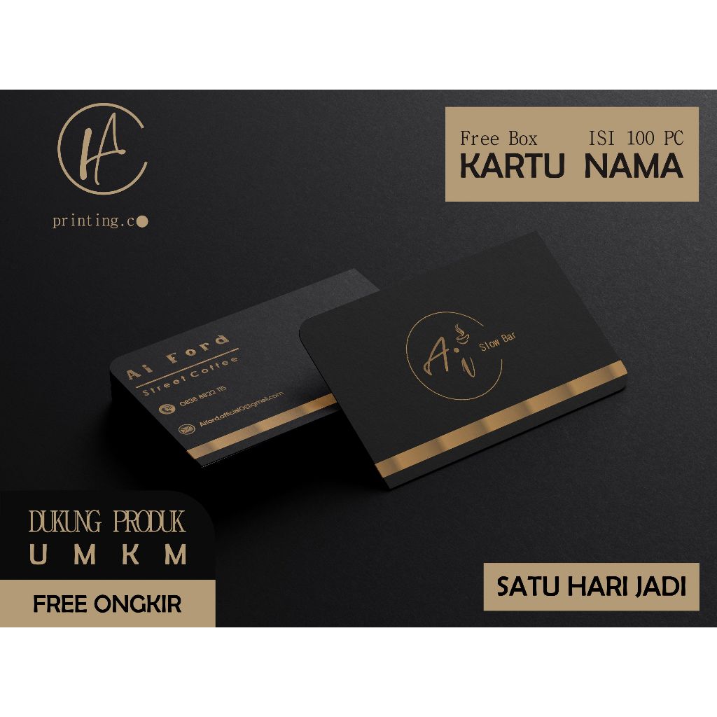 

Cetak Kartu Nama 1 sisi dan 2 sisi Premium