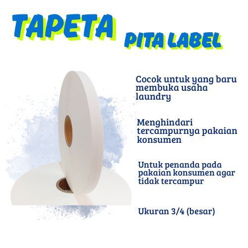 

Pita Label Laundry 3/4 Inchi – Stiker Tahan Air untuk Penandaan Pakaian