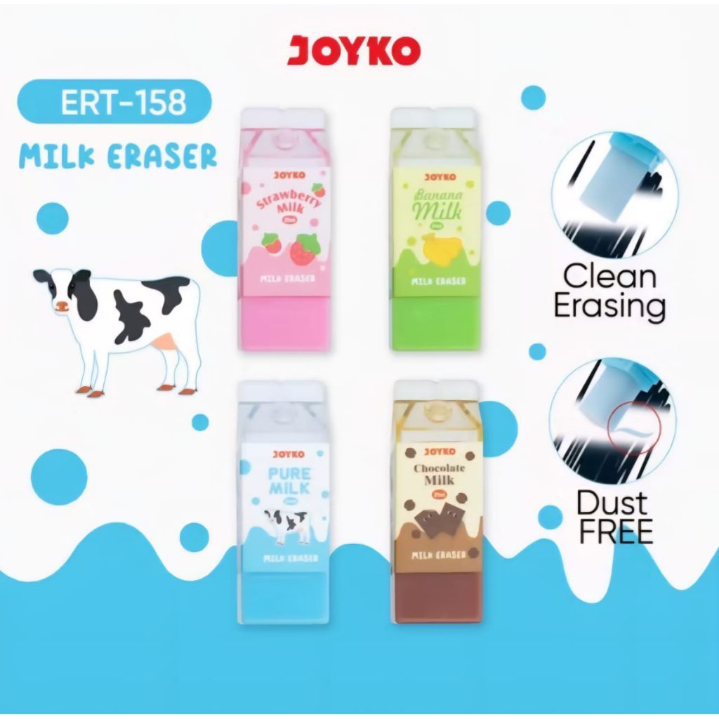 

Penghapus Joyko Eraser ERT 158 Milk Eraser 1Pcs