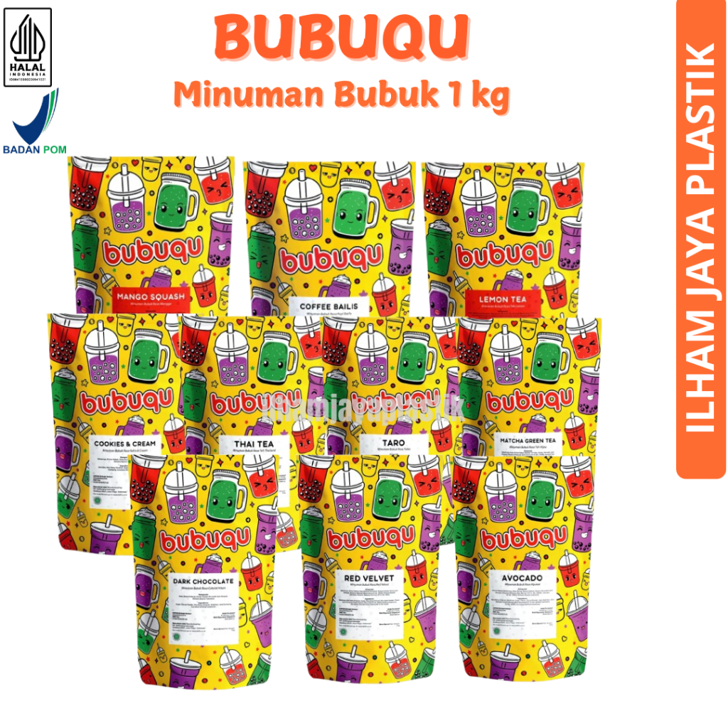 

Bubuqu Powder Drink 1 kg Aneka Rasa/ Minuman Bubuk 1 kg / bubuk minuman