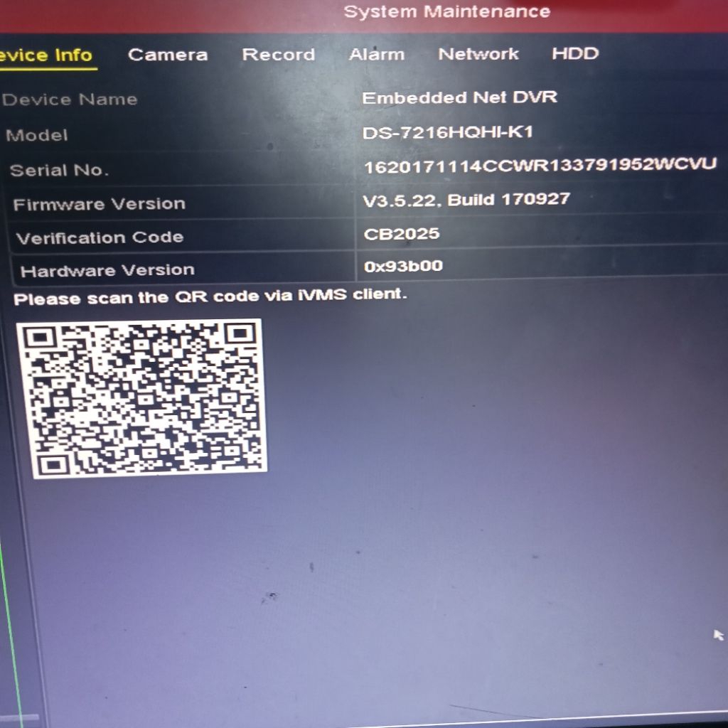 DVR 16 Chanel Hikvision Obrall