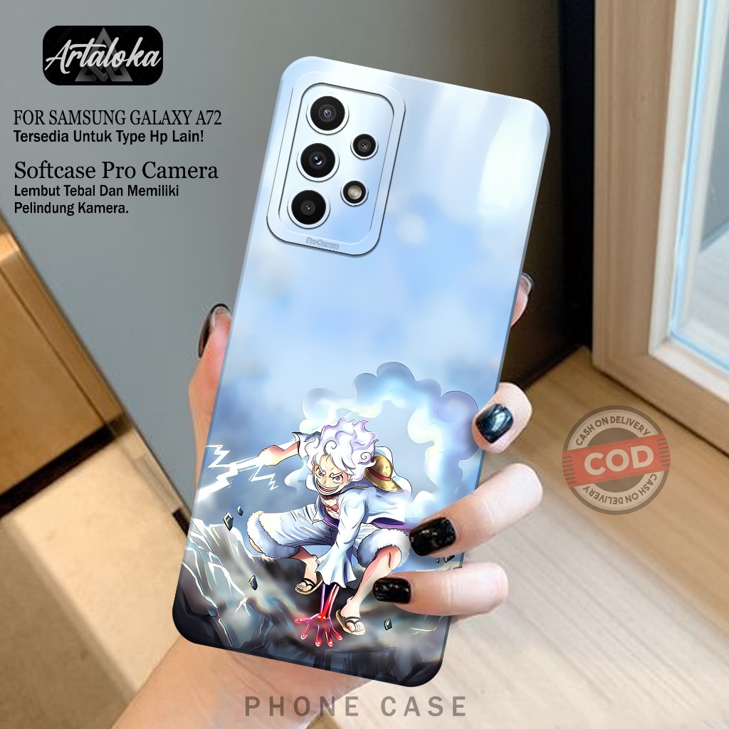 Case Hp Samsung Galaxy A72 Fashion Case Anime Case Samsung Galaxy A72 Silikon TPU Pro Camera Casing 
