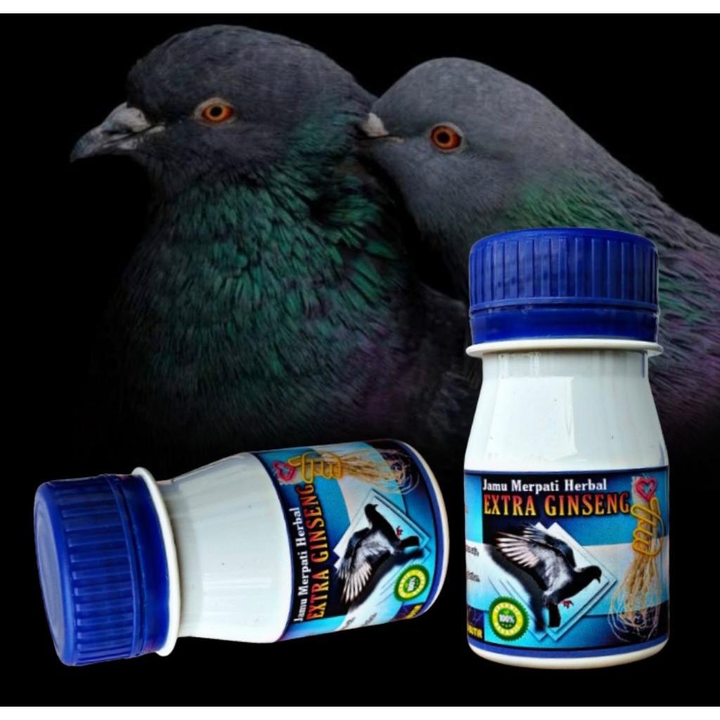 EXTRA GINSENG 100 Pil Cepat Giring Keket Keras dalam 2 hari untuk merpati kolongdan balap  los door 