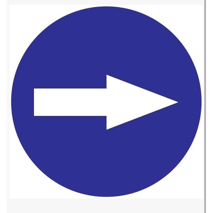 

Stiker Rambu Mengikuti Arah Kanan Ukuran 50 cm