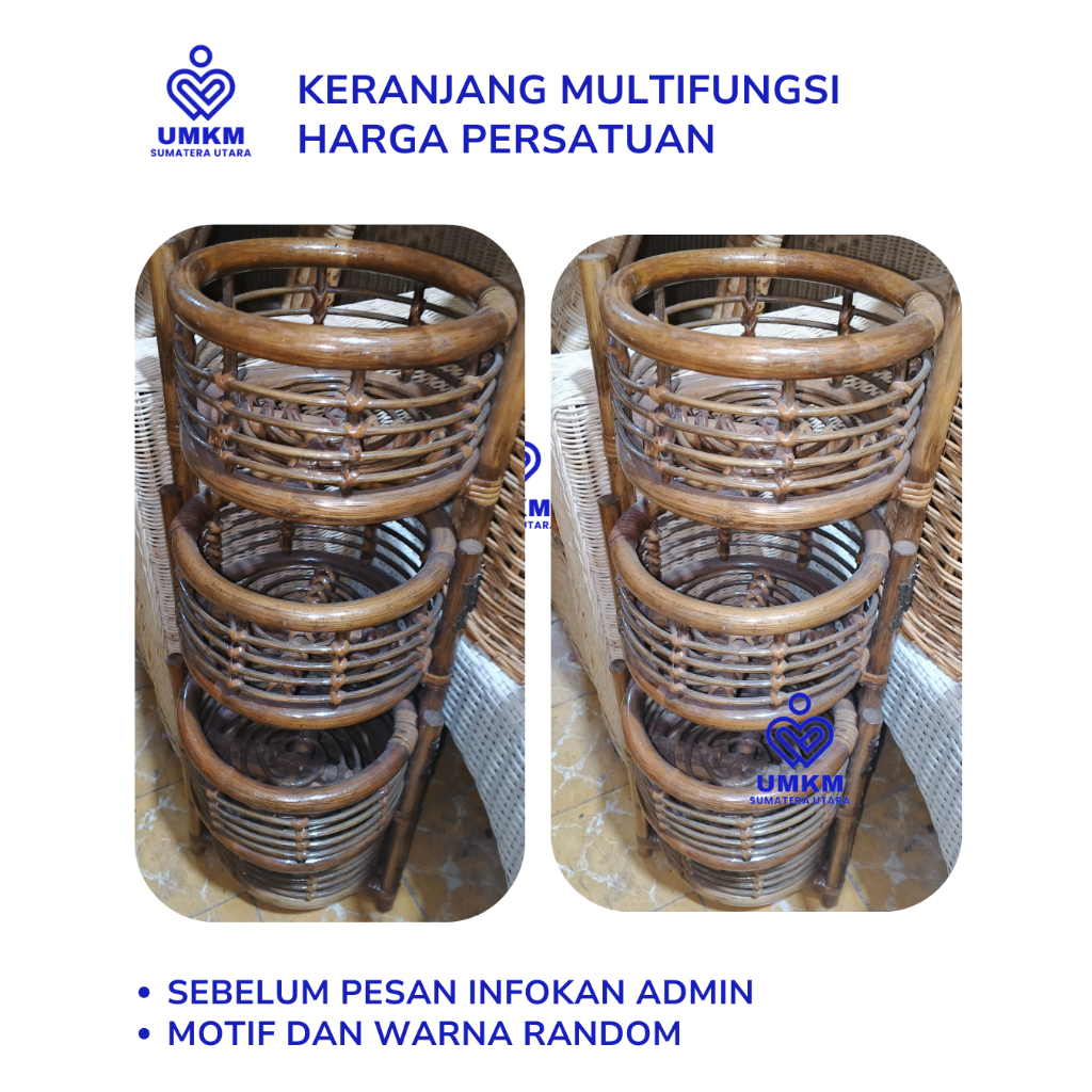 Keranjang Rotan / Parcel Rotan / Parcel Buah Rotan / Parcel Telur Rotan / Keranjang Multifungsi / Ke